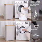 Foldable Laundry Basket with Inner Bag