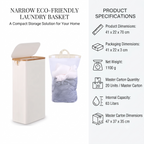 Foldable Laundry Basket with Inner Bag