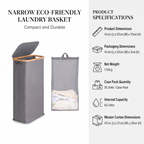 Foldable Laundry Basket with Inner Bag