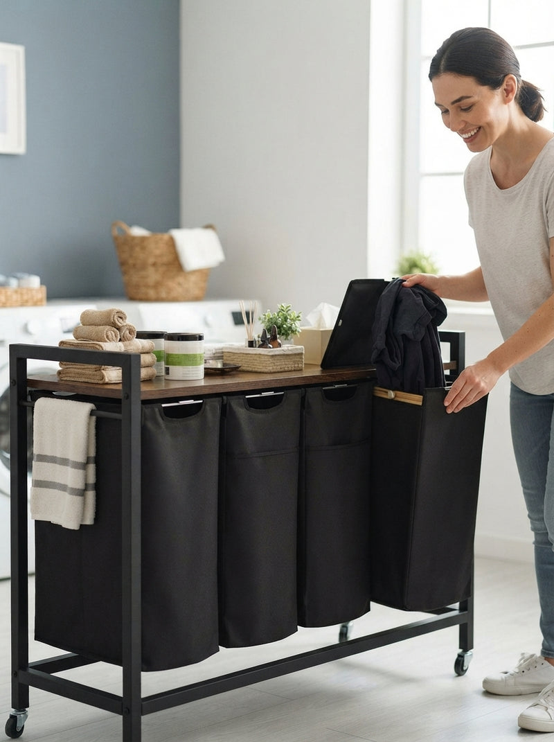 The Signature 4-Section Laundry Sorter - pastel-testimonials