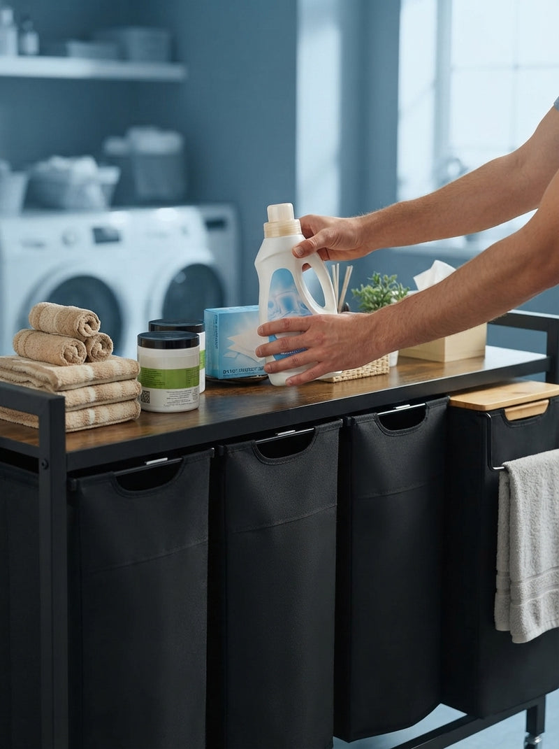 The Signature 4-Section Laundry Sorter - pastel-testimonials